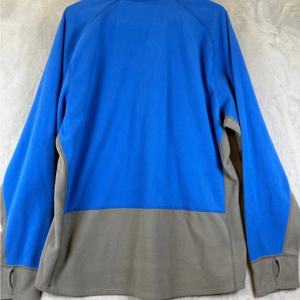 The North Face Performance Sweatshirt Size XL Blue Gray Pockets 1/4 Zip Mens